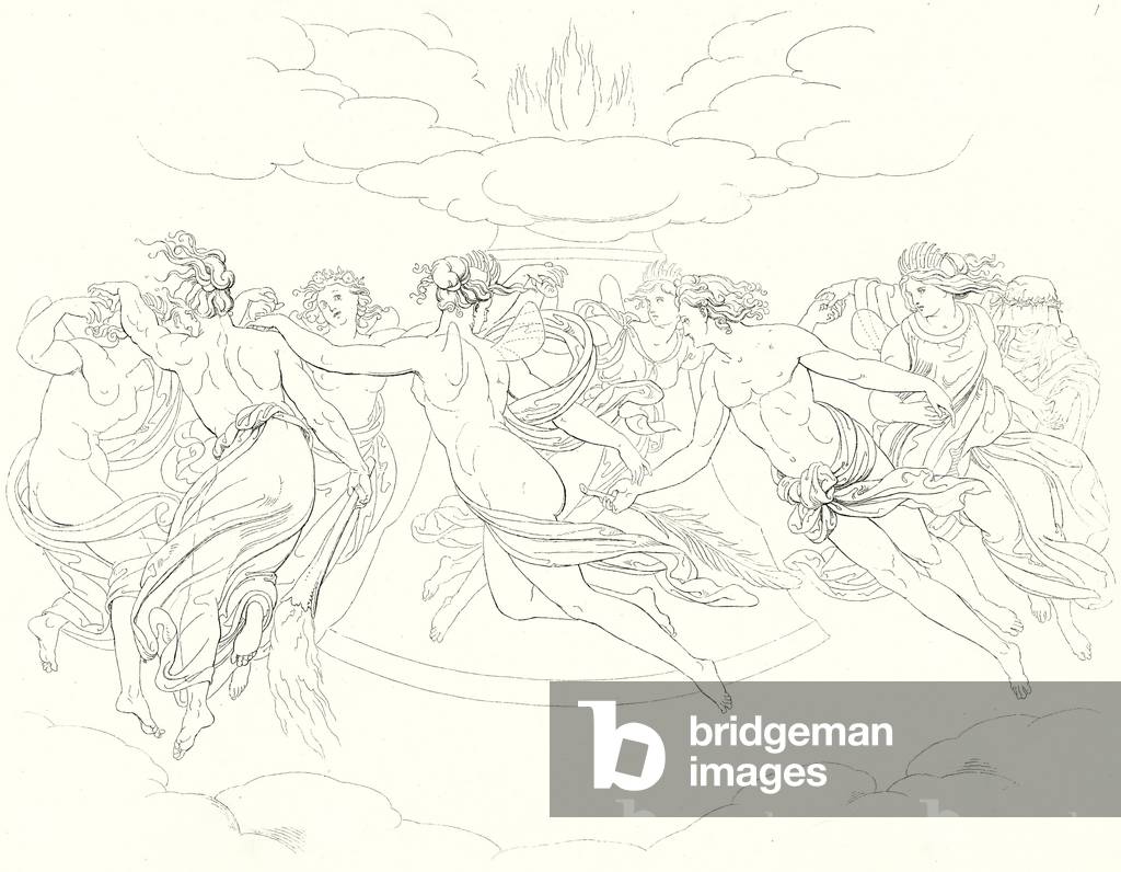 Illustration for Schiller's Lied von der Glocke, or The Song Of The Bell (engraving)