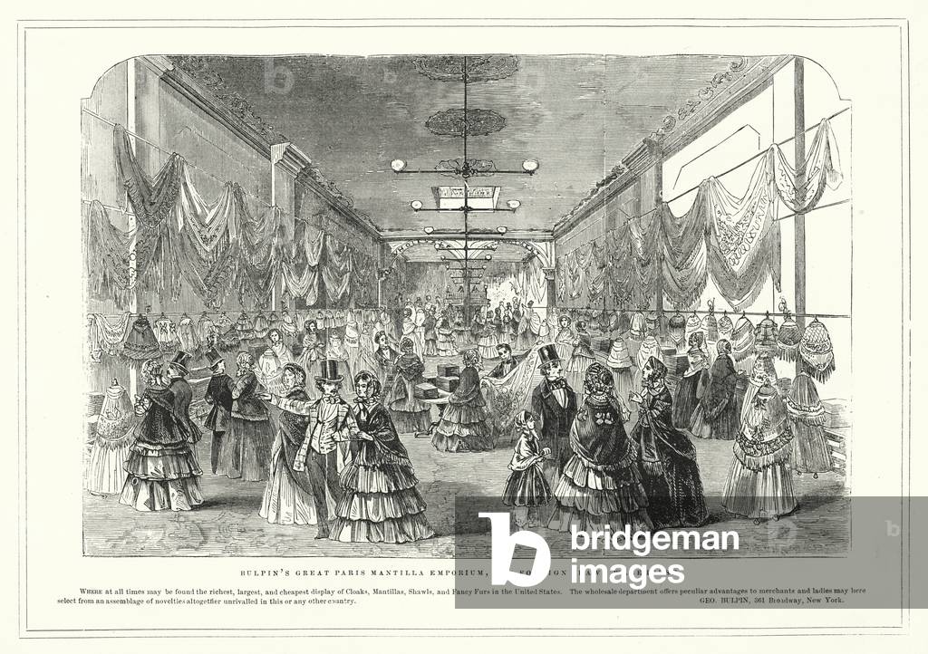 Bulpin's Great Paris Mantilla Emporium, and Foreign Shawl Warehouse (engraving)