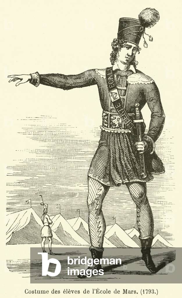 Costume des eleves de l'Ecole de Mars, 1793 (engraving)