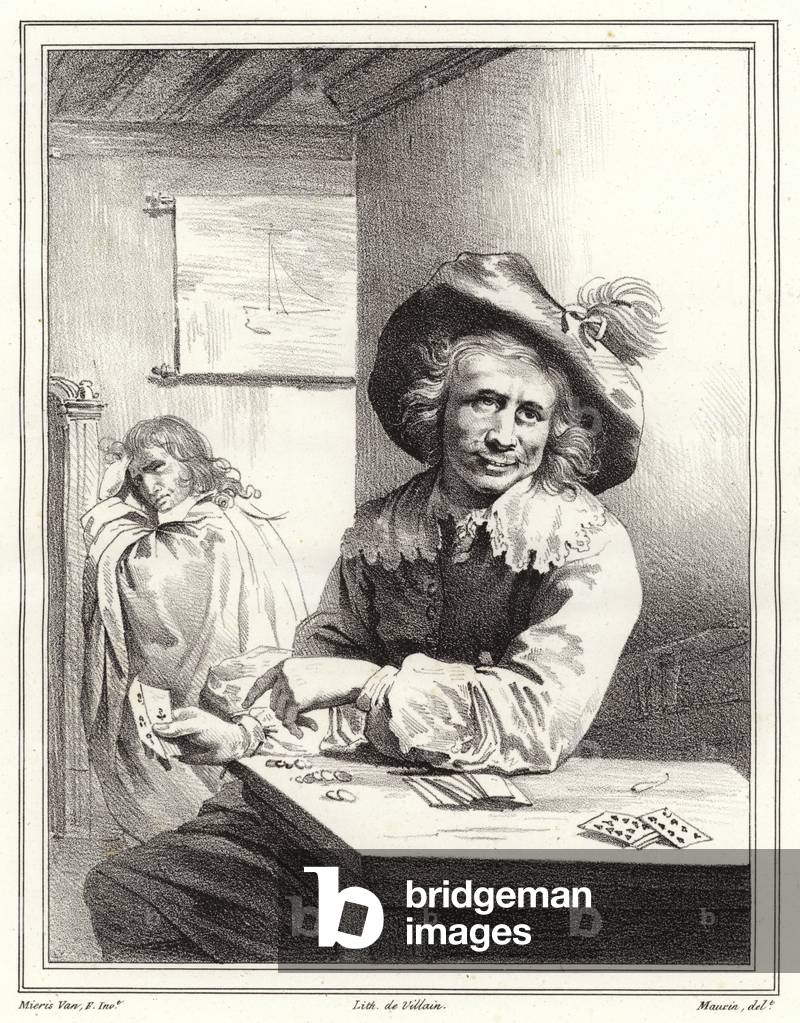 The Card Player (litho)