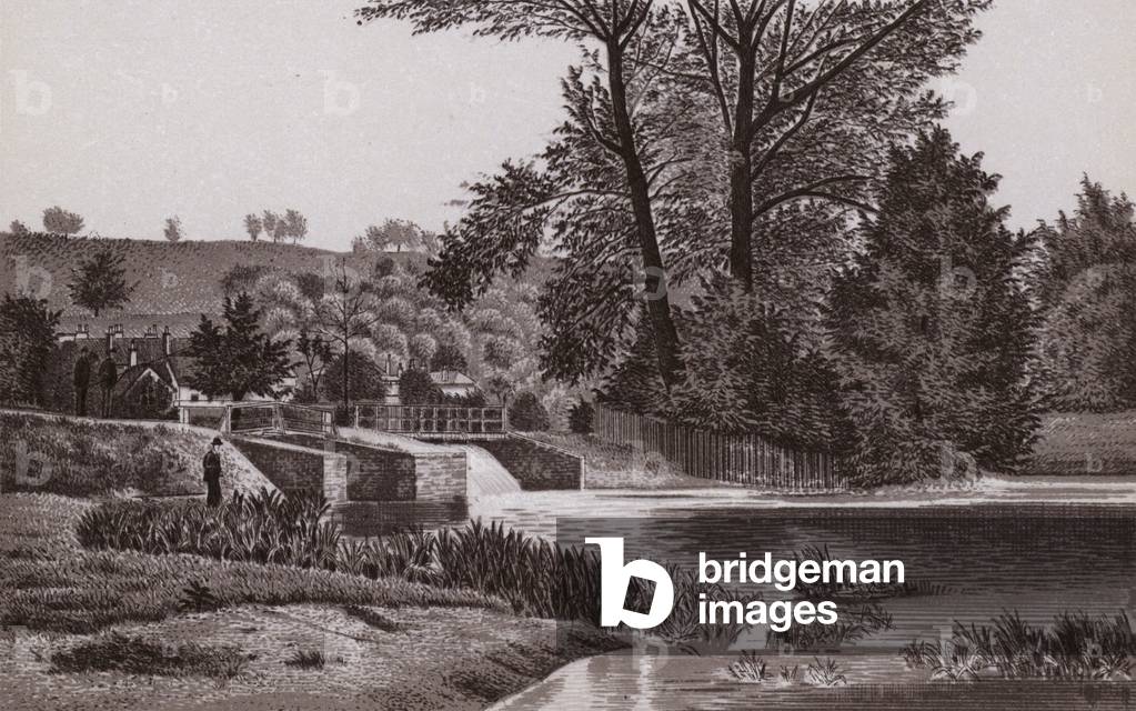 The Tumbling Bay, Millmead (litho)