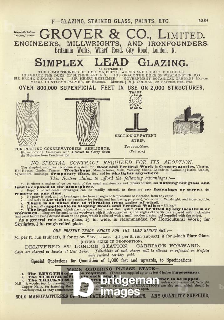 Page from The Architect's, Surveyor's and Engineer's Compendium 1892 (engraving)
