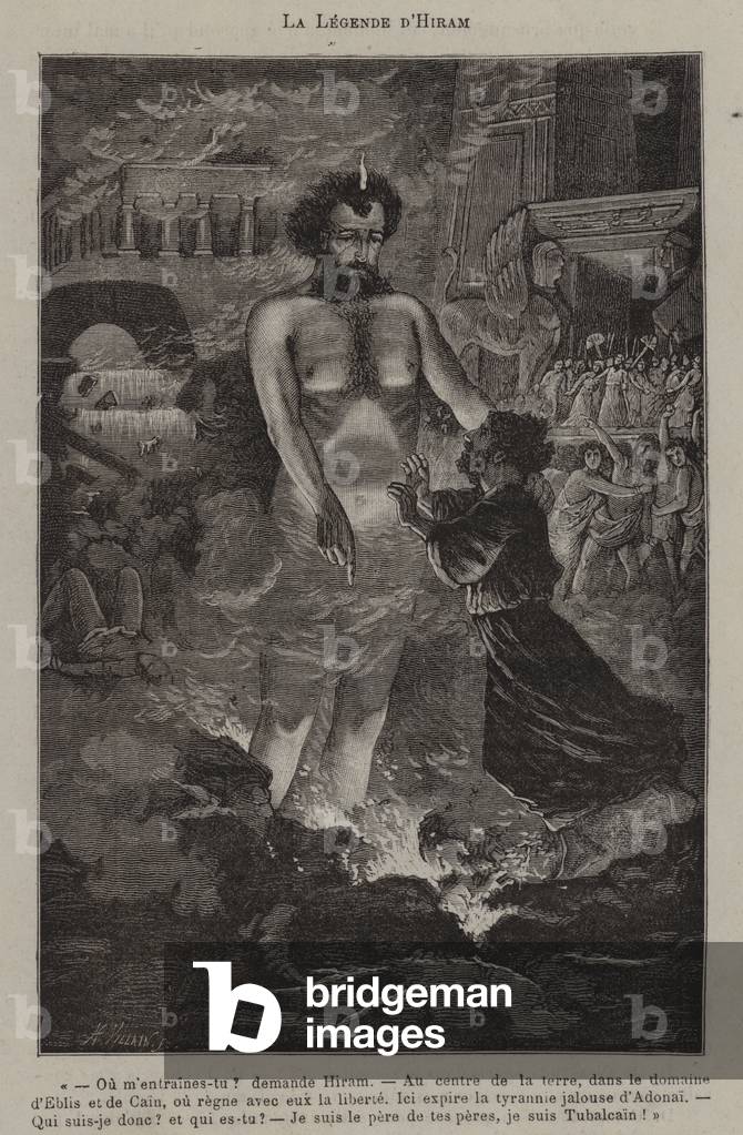 The legend of Hiram (engraving)