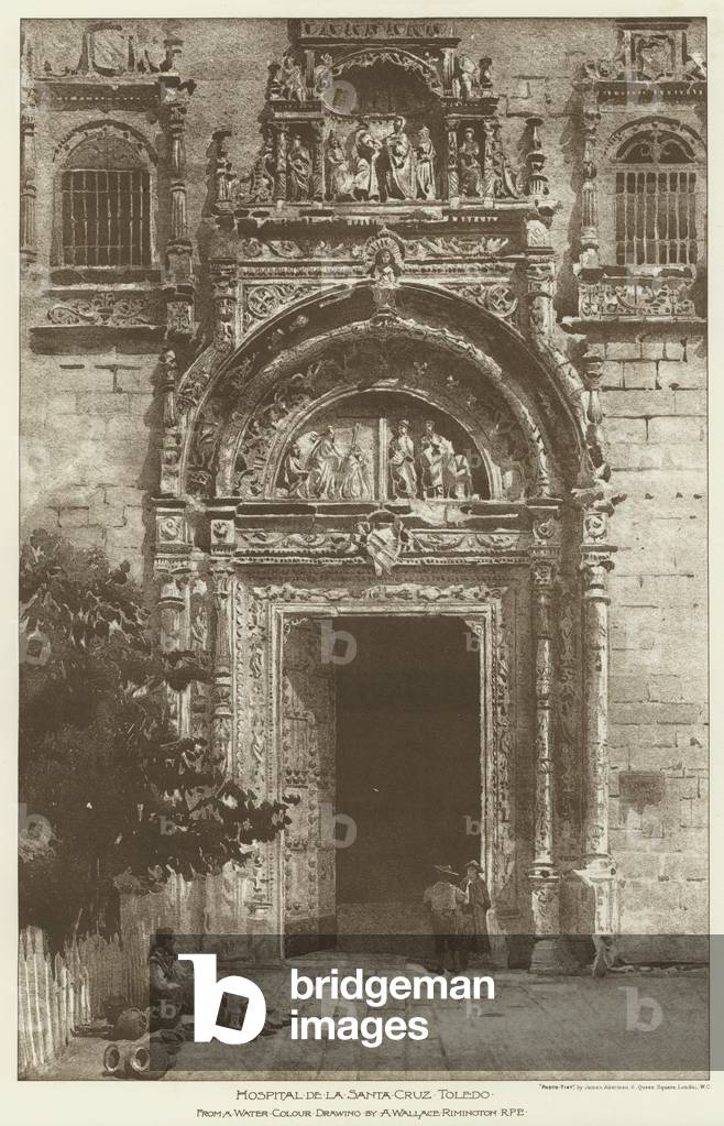Hospital de la Santa Cruz, Toledo (litho)