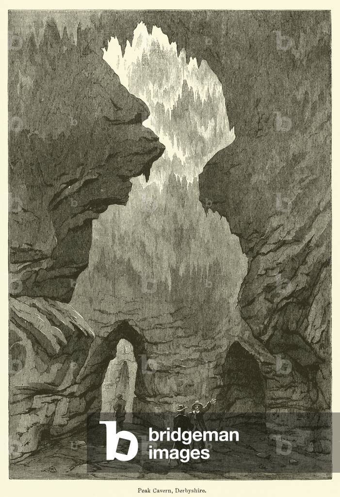 Peak Cavern, Derbyshire (engraving)