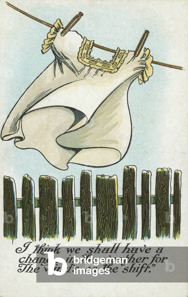I think we shall have a change in weather for the winds on the shift (colour litho)