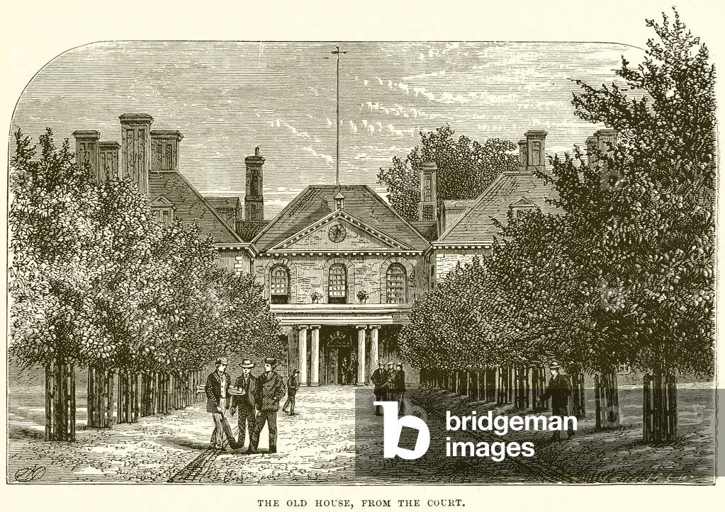 The Old House, from the Court (engraving)