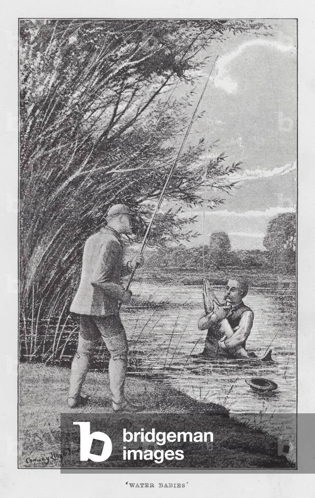 Fishing: 'Water Babies' (litho)