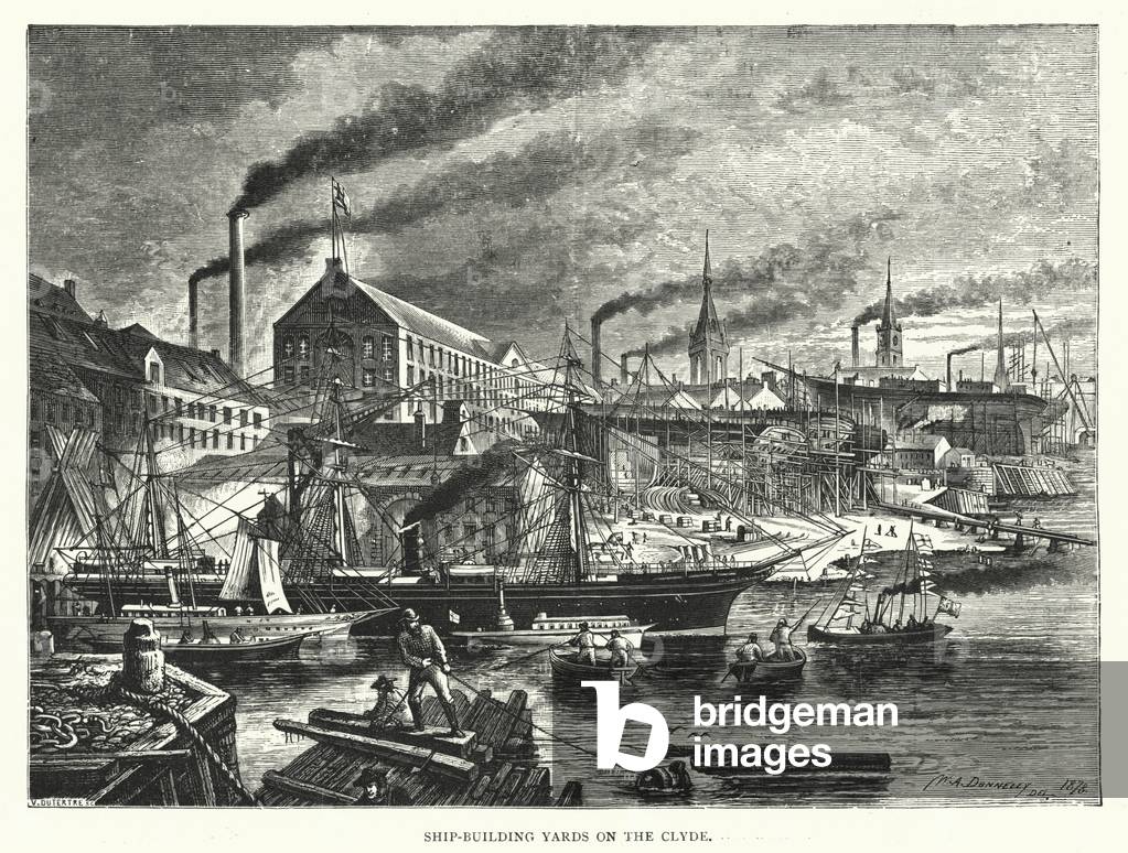 Ship-Building Yards on the Clyde (engraving)