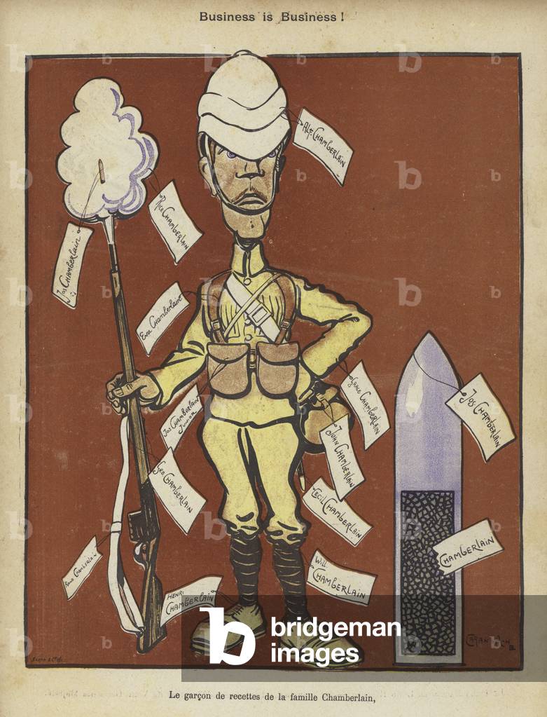 Illustration for Le Rire (colour litho)