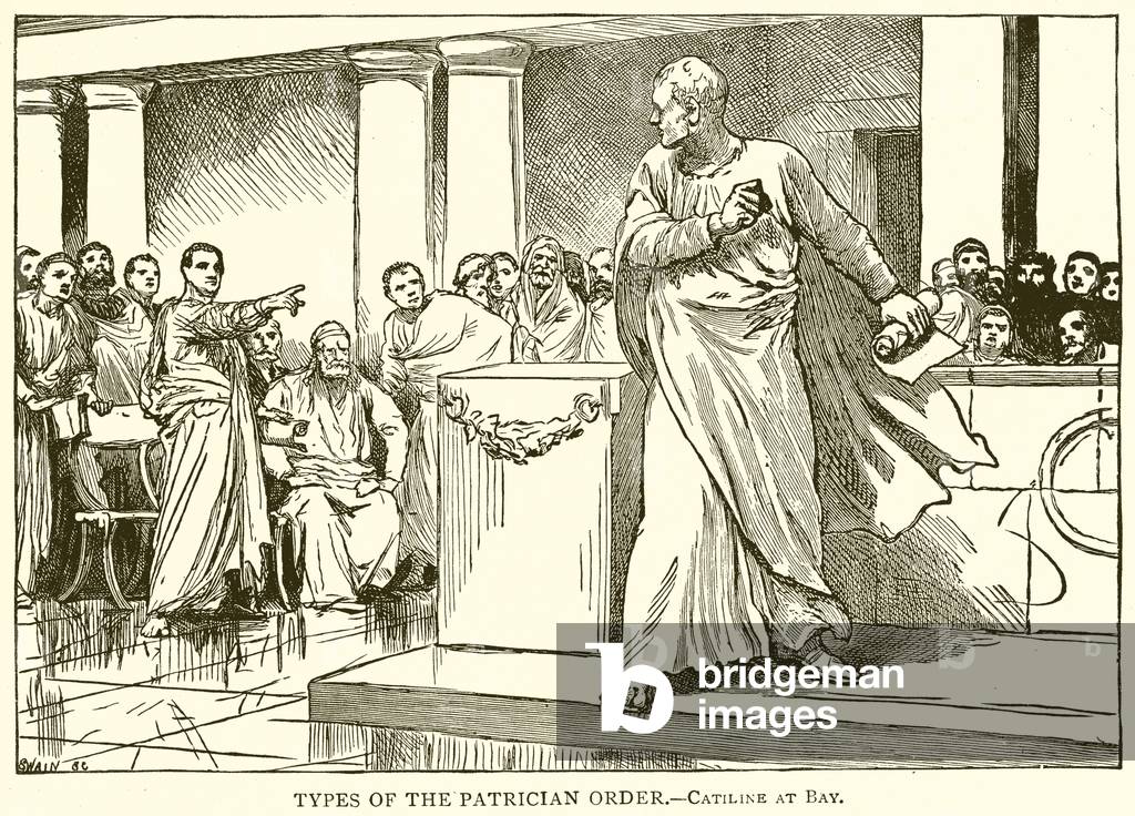 Types of the Patrician Order.--Catiline at Bay (engraving)