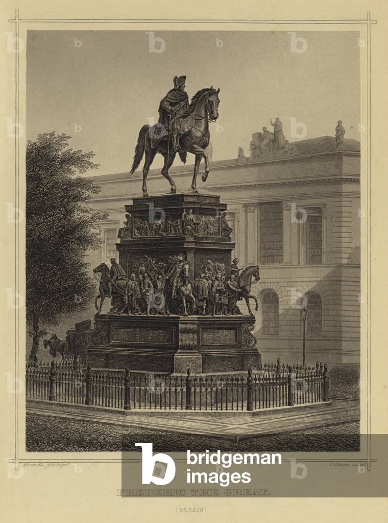 Frederick the Great, Berlin (engraving)