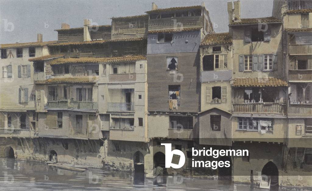 Castres, Maisons au bord de l'Agout (colour photo)