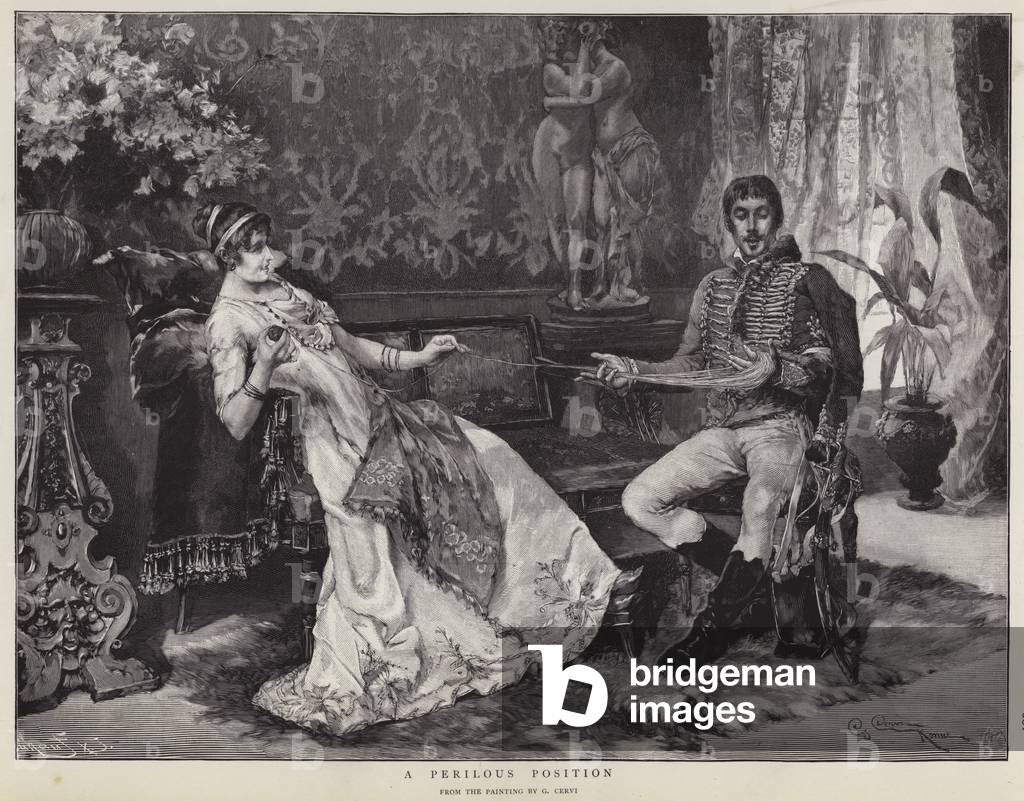 A Perilous Position (litho)