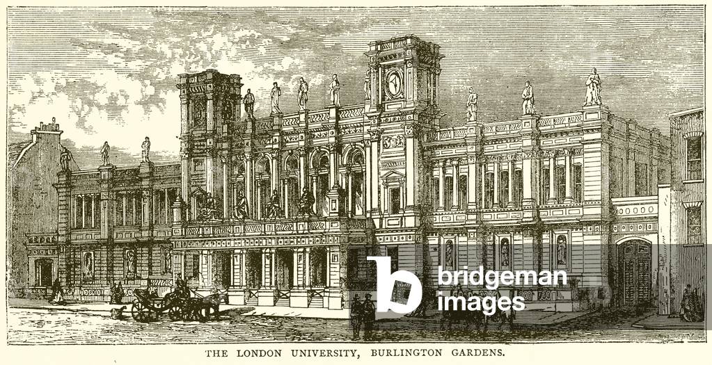 The London University, Burlington Gardens (engraving)
