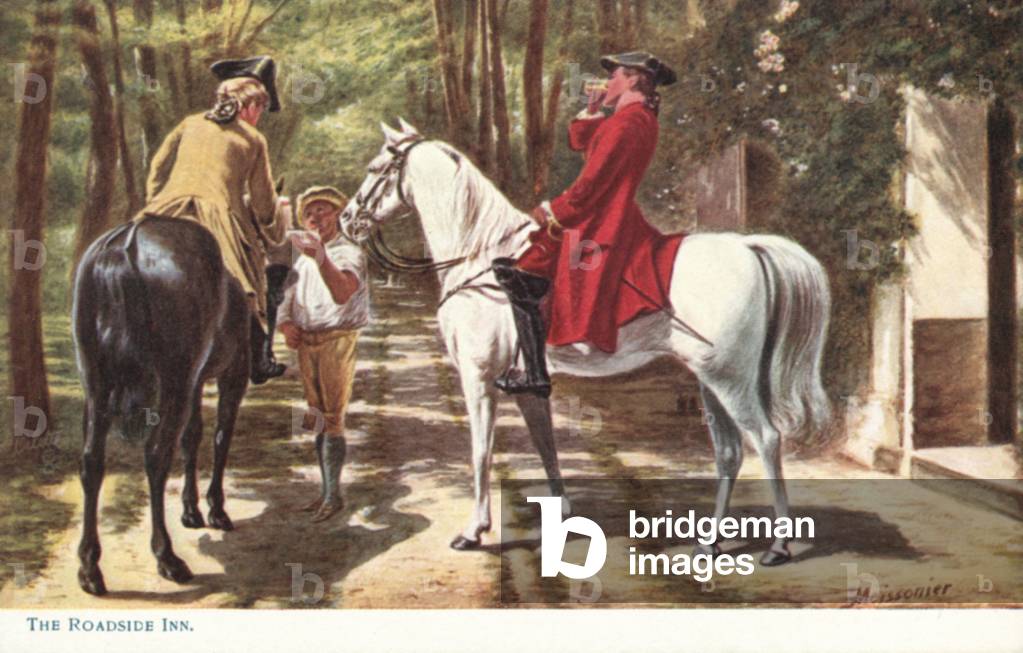 The Roadside Inn (colour litho)