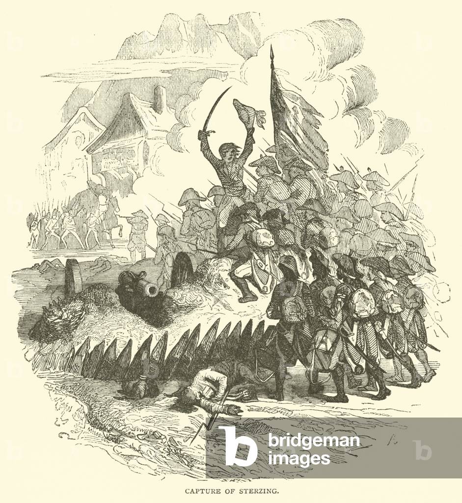 Capture of Sterzing (engraving)