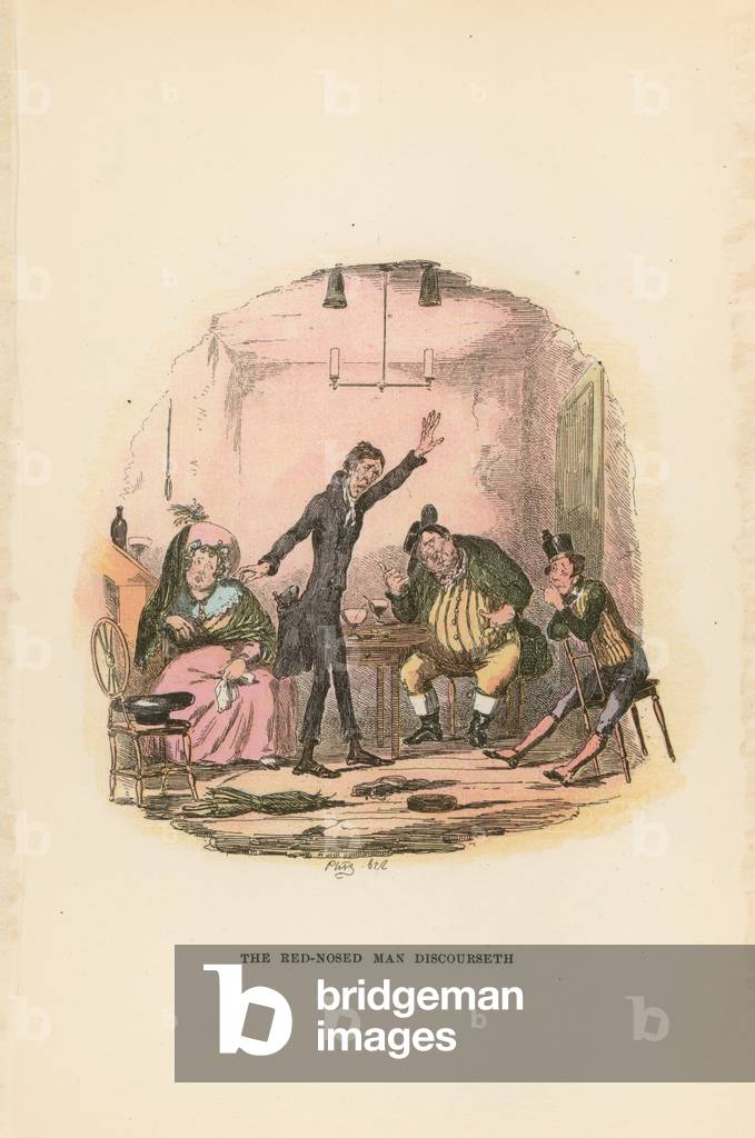 Illustration for Pickwick Papers (colour litho)