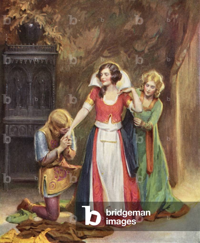 Illustration for Quentin Durward by Sir Walter Scott (colour litho)