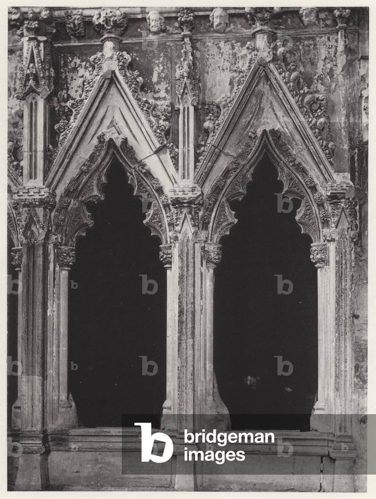 The Lady Chapel, Ely Cathedral: East End, Next Altar, North Side (b/w photo)