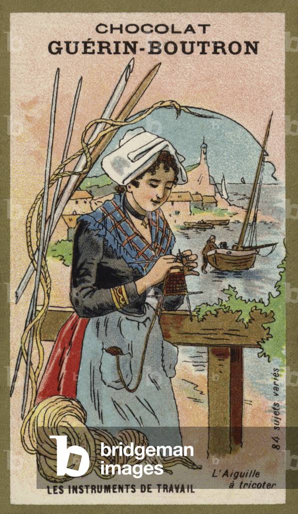 The knitting needle (chromolitho)