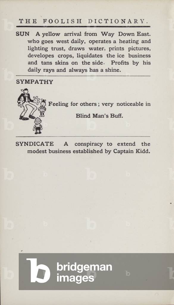 Foolish Dictionary: Sympathy (litho)