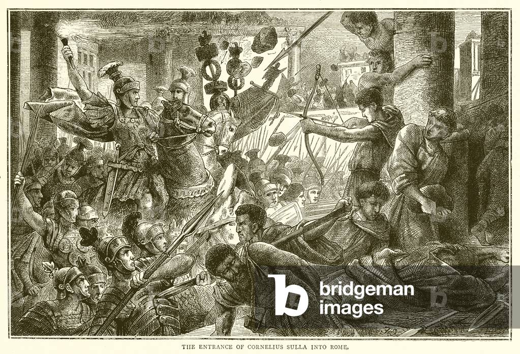 The entrance of Cornelius Sulla into Rome (engraving)