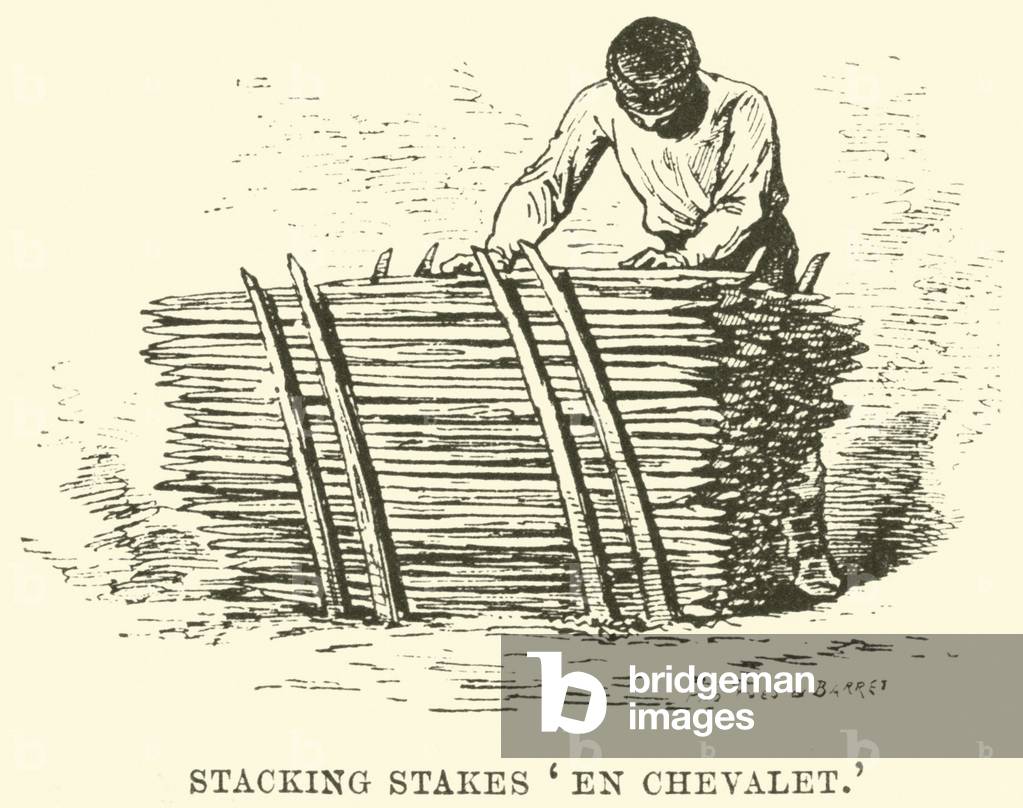 Stacking Stakes 'En Chevalet' (engraving)