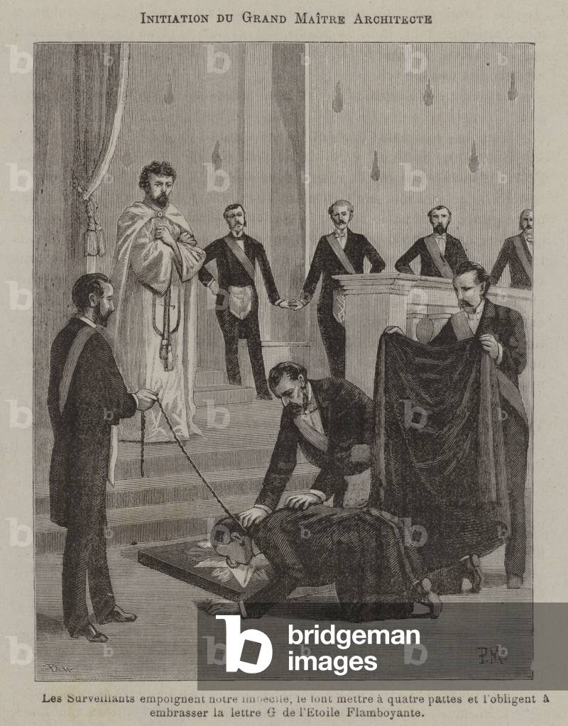 Initiation of a Grand Elect Perfect and Sublime Master (engraving)