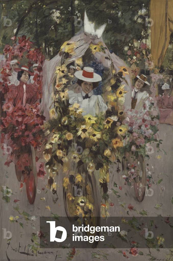 Cycling carnival (colour litho)