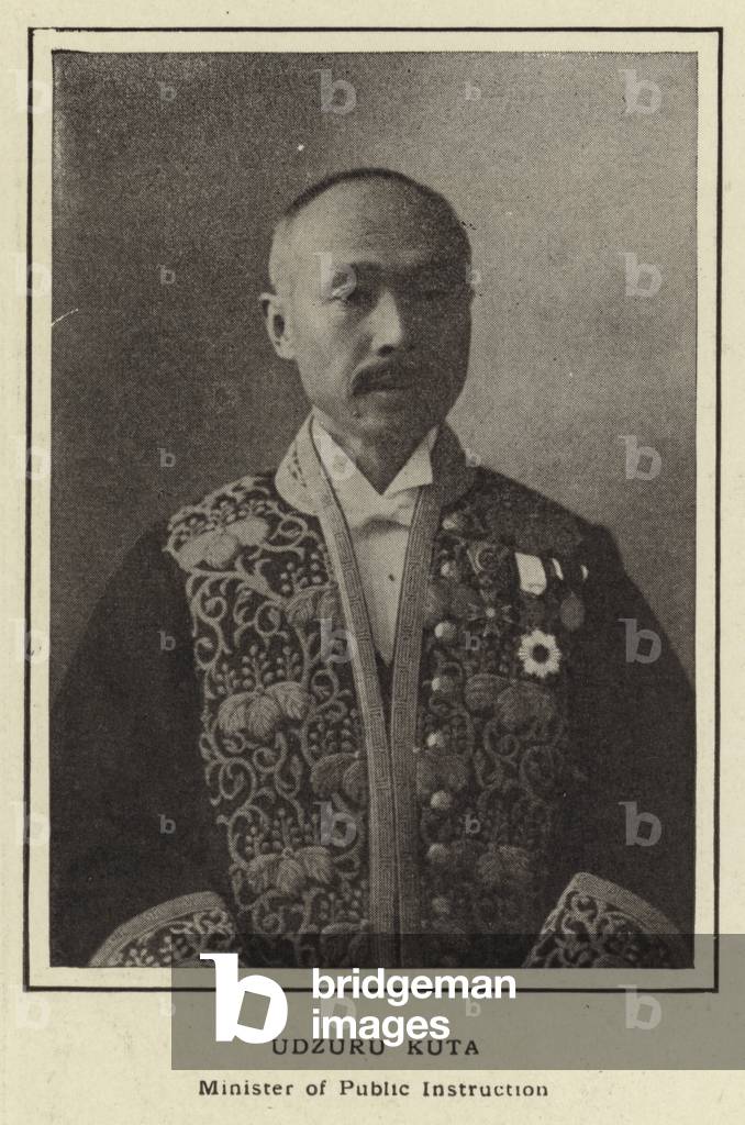 Udzuru Kuta, Minister of Public Instruction (b/w photo)
