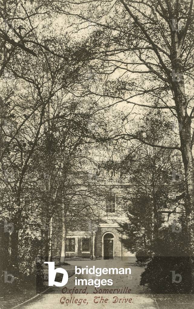 Somerville College, Oxford (b/w photo)
