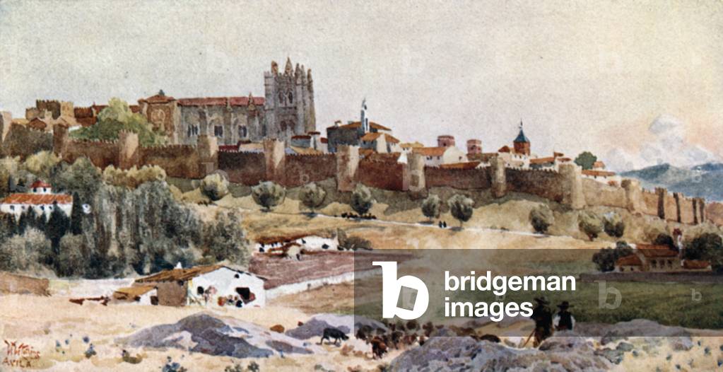 Avila (colour litho)