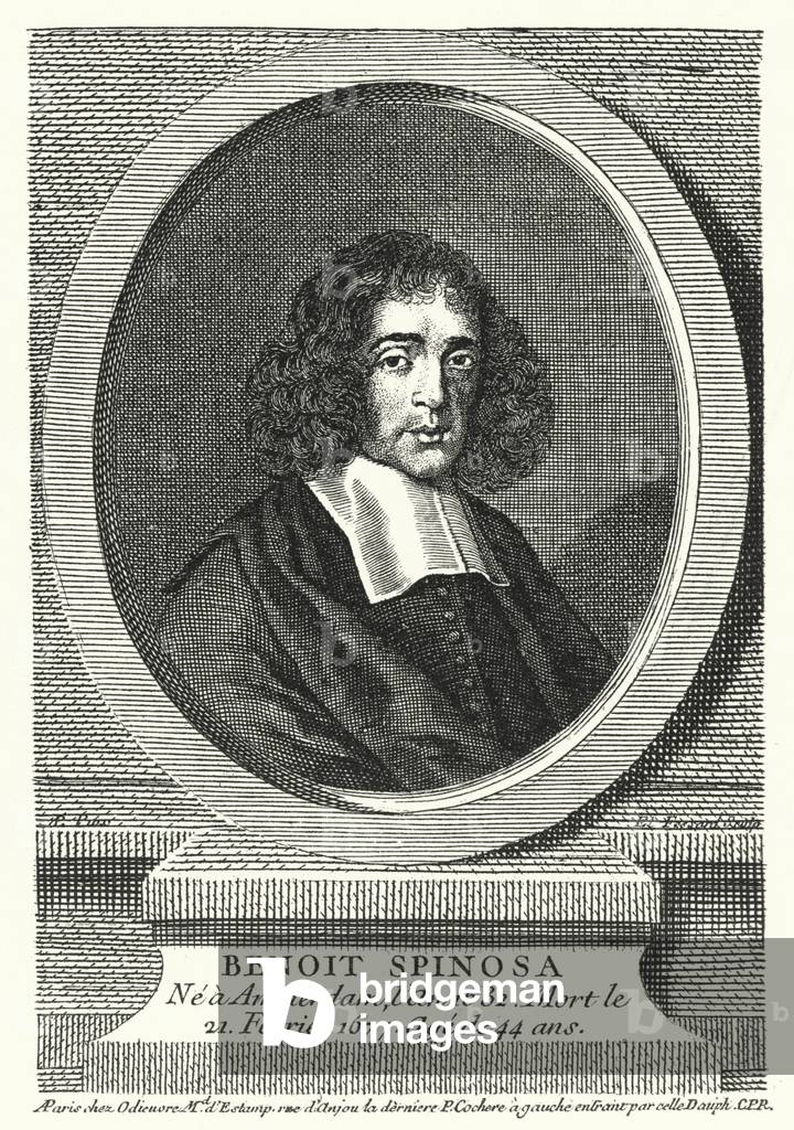 Baruch Spinoza, Dutch philosopher (engraving)