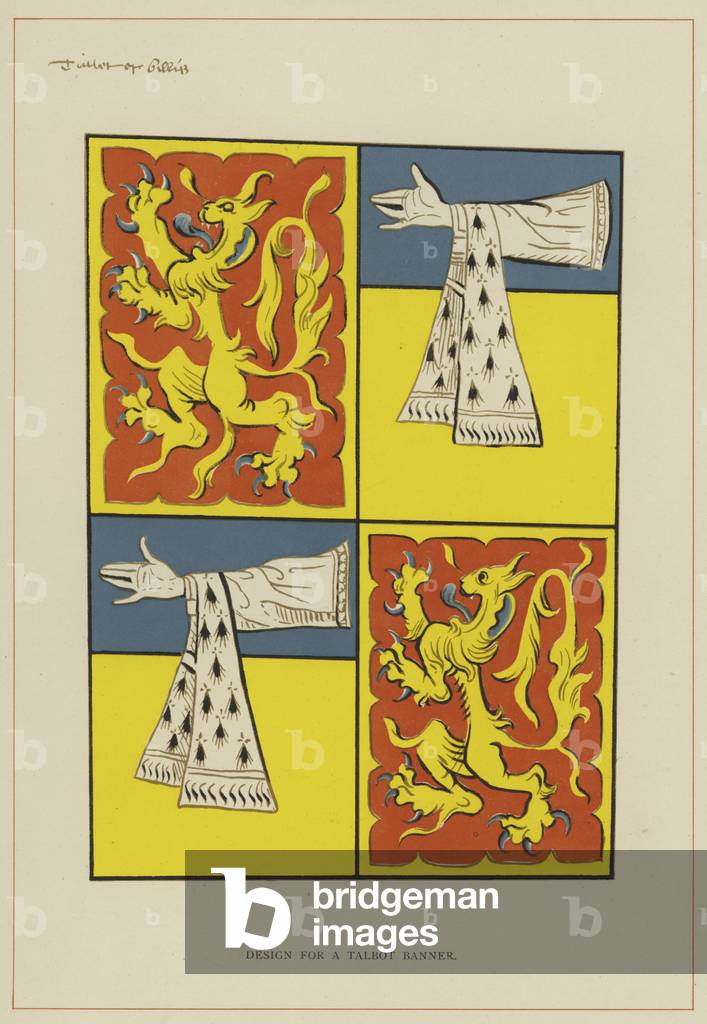Design for a Talbot Banner (colour litho)