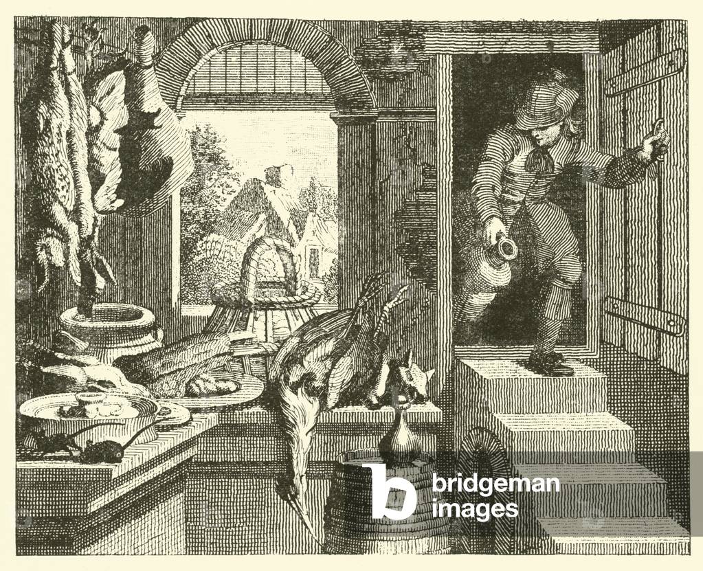 The country mouse and the city mouse (engraving)