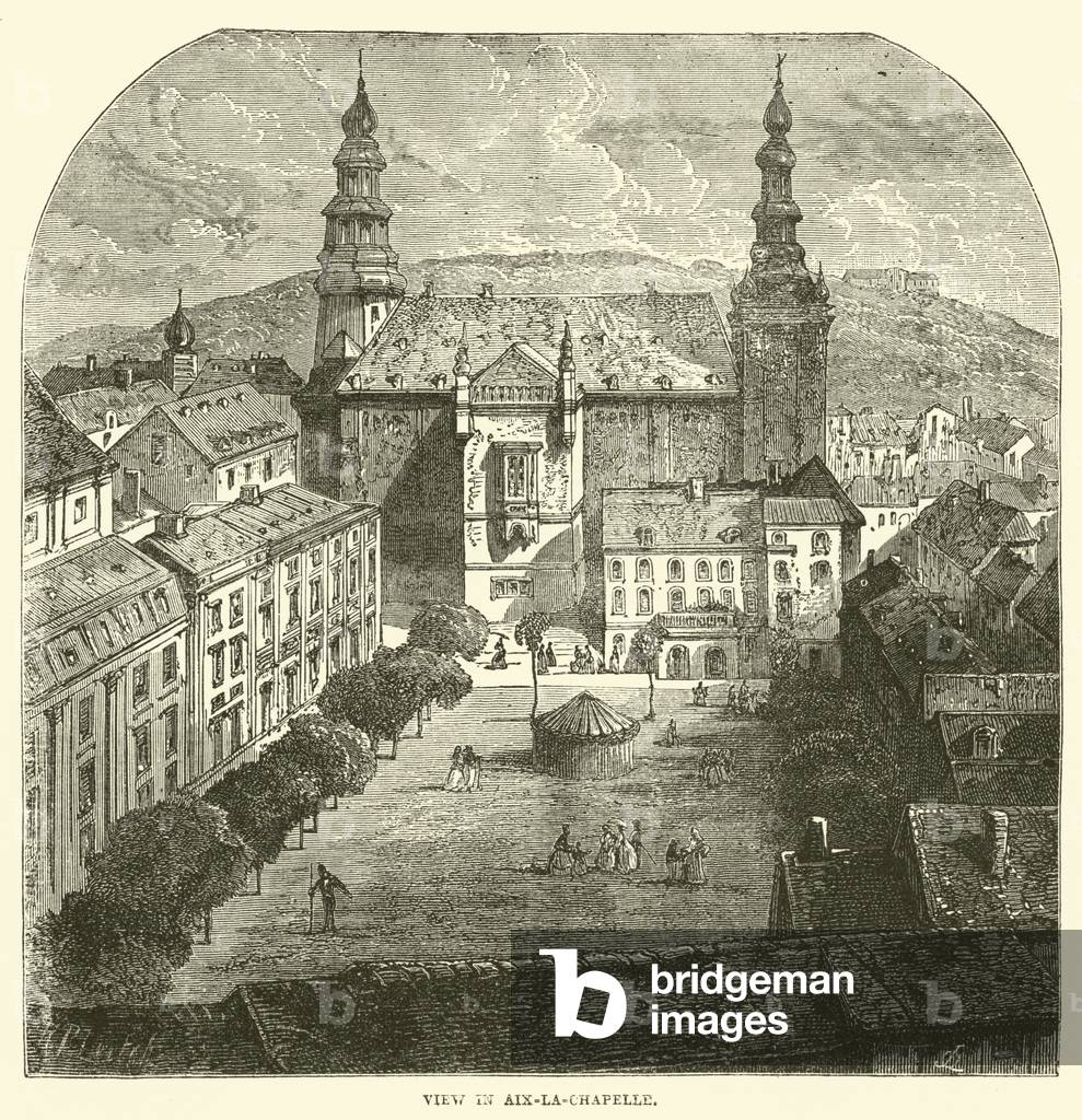 View in Aix-la-Chapelle (engraving)