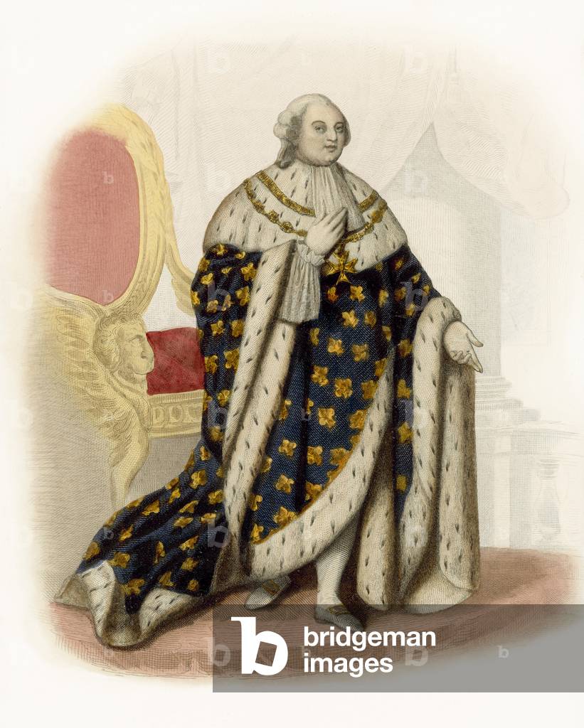 Louis XVI (coloured engraving)