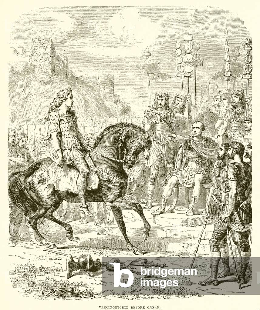 Vercingetorix before Caesar (engraving)