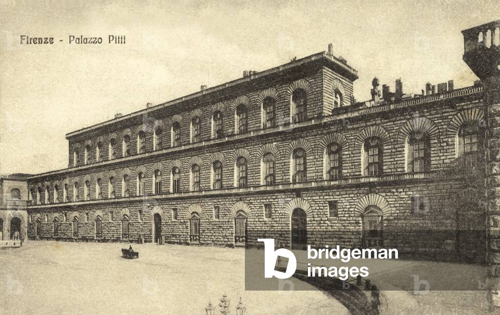 Florence, Pitti Palace (b/w photo)