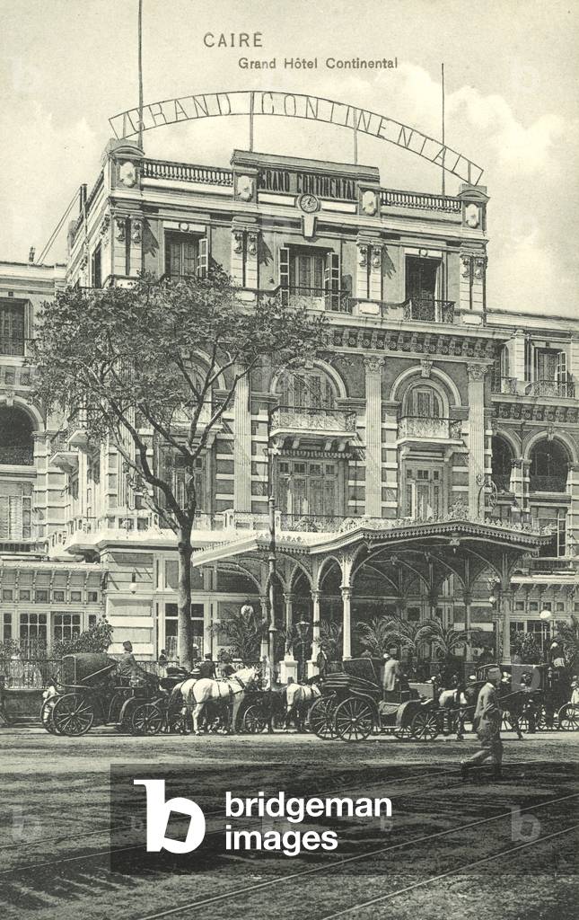 Caire, Grand Hotel Continental (b/w photo)