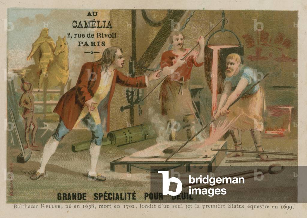 Jean-Balthazar Keller, Swiss founder (chromolitho)
