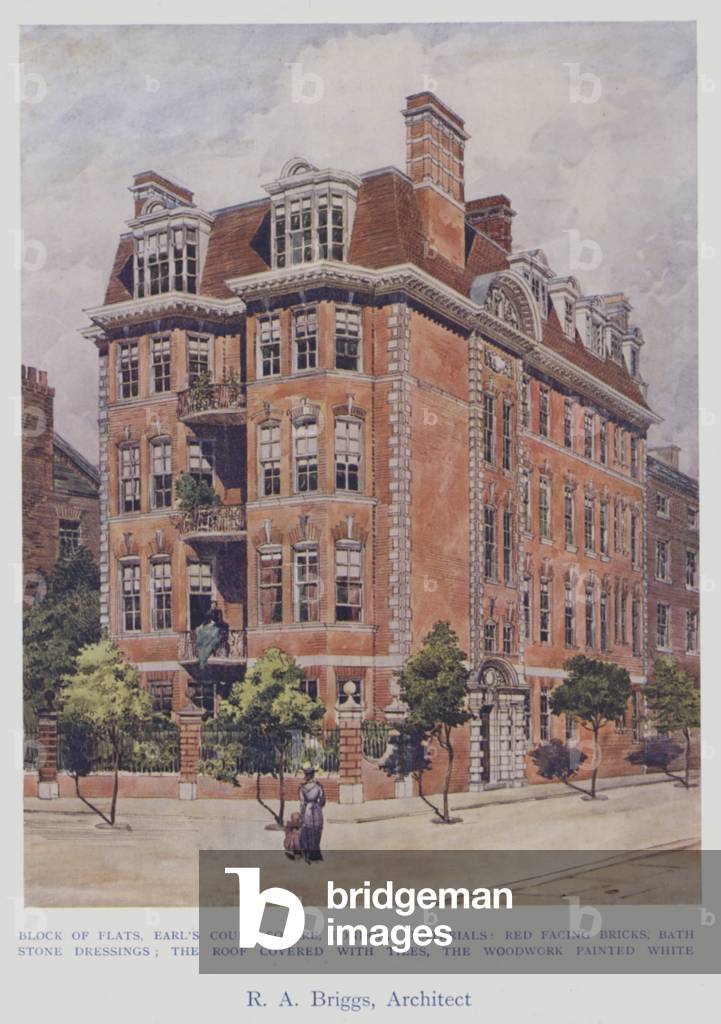 R A Briggs, Architect (colour litho)