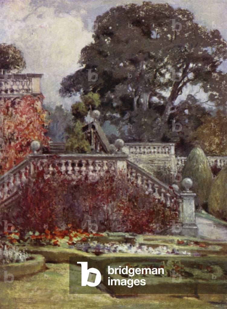 Scottish Gardens: Balcarres (colour litho)