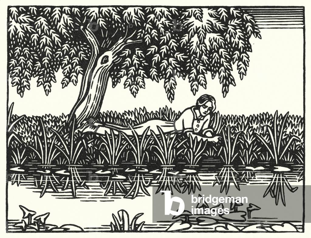 Illustration for Tess Of The DUrbervilles by Thomas Hardy (engraving)