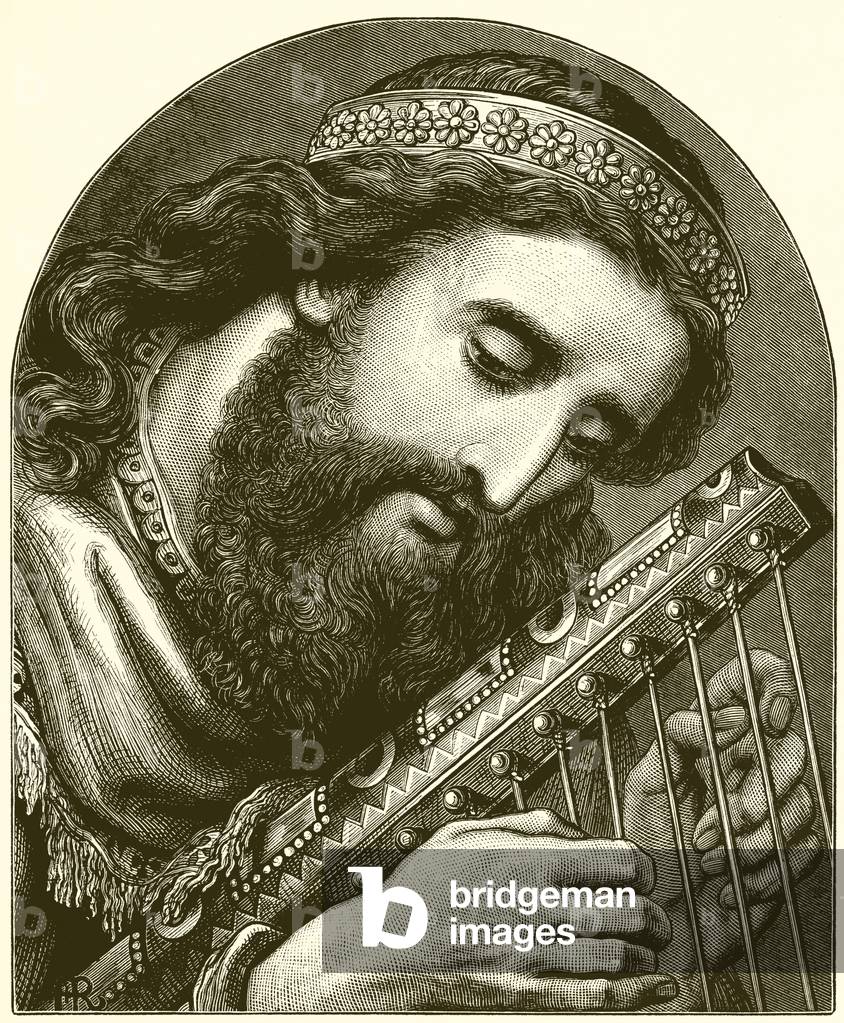 David the Psalmist (engraving)