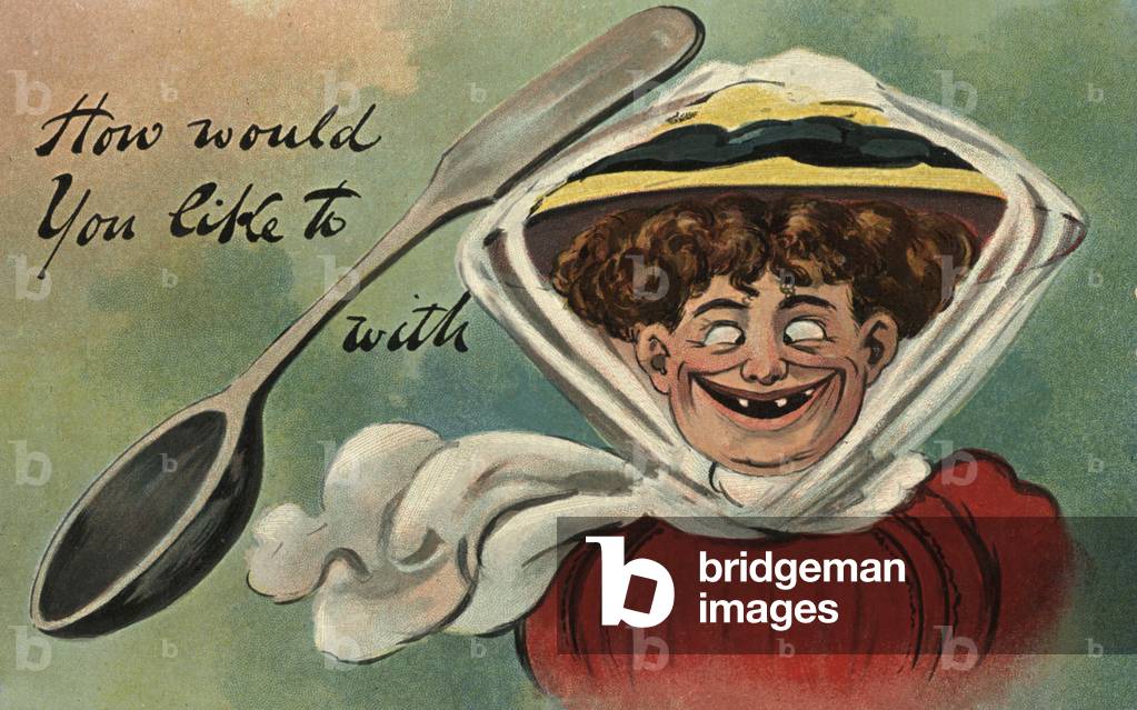 Pictogram joke (colour litho)