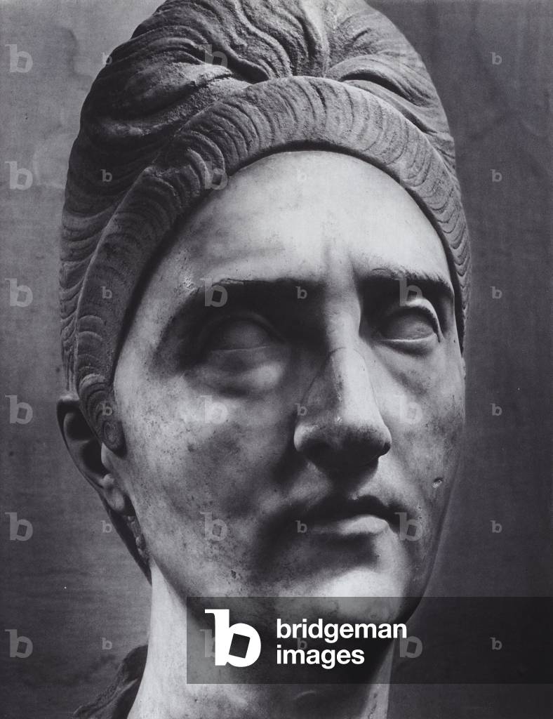 Roman Portraits: Empress Plotina (b/w photo)