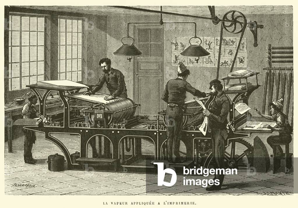 La vapeur appliquee a l'imprimerie (engraving)