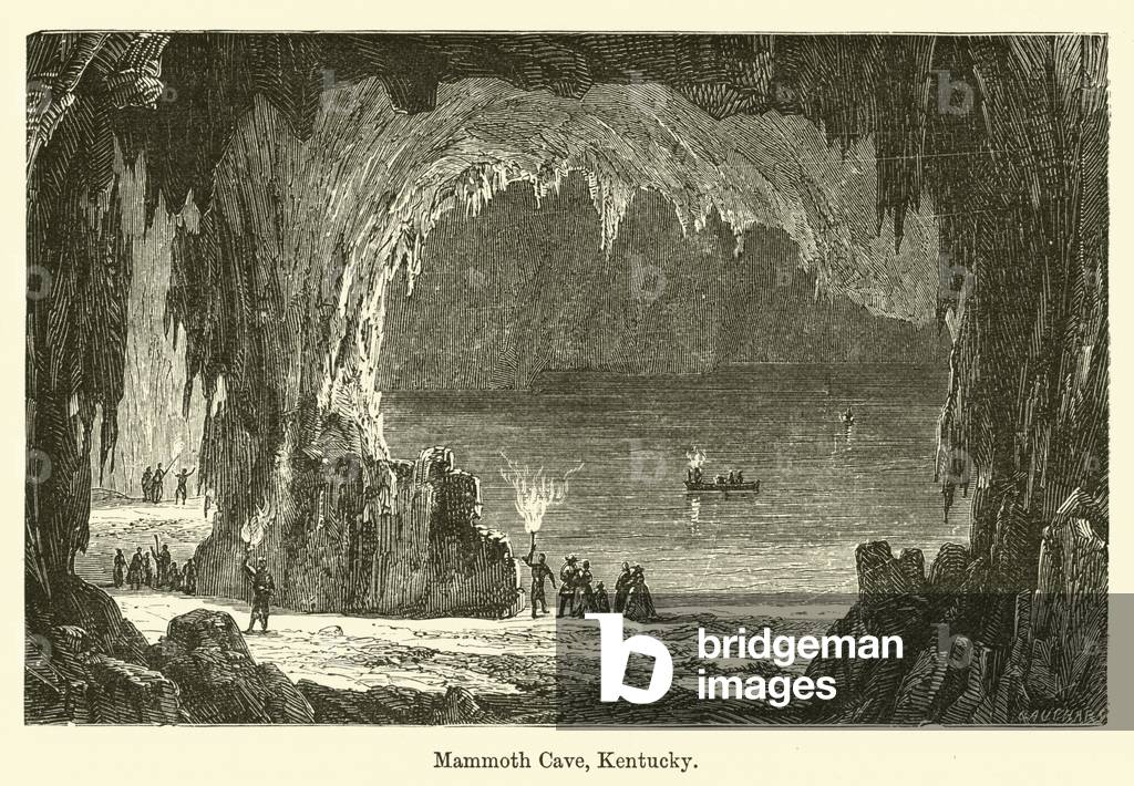 Mammoth Cave, Kentucky (engraving)